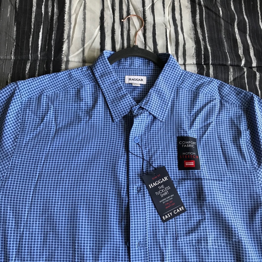 Hager Slim Fit Tuckless Shirt